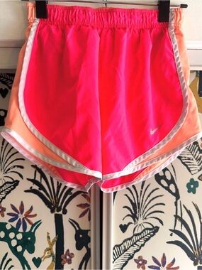 Nike Women’s Hot Pink and Peach Athletic Shorts